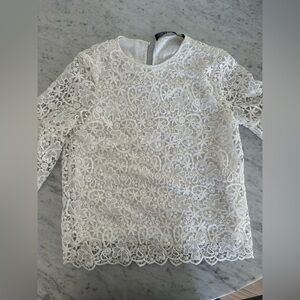 Elegant White Lace Blouse